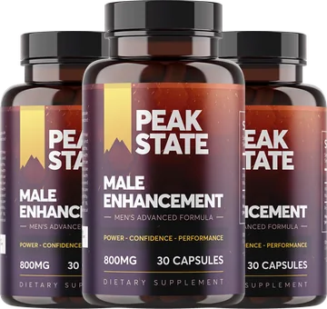 Three bottles of Peak State Capsules